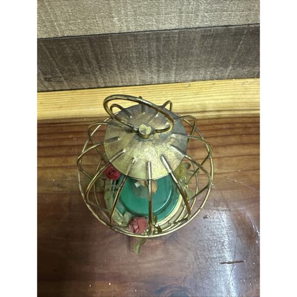 Vintage MCM Bird Cage Automation Music Box Yellow Bird Works - Picture 5 of 8